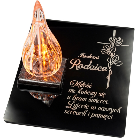 Večný svetelný lampion na hrob s možnosťou personalizácie